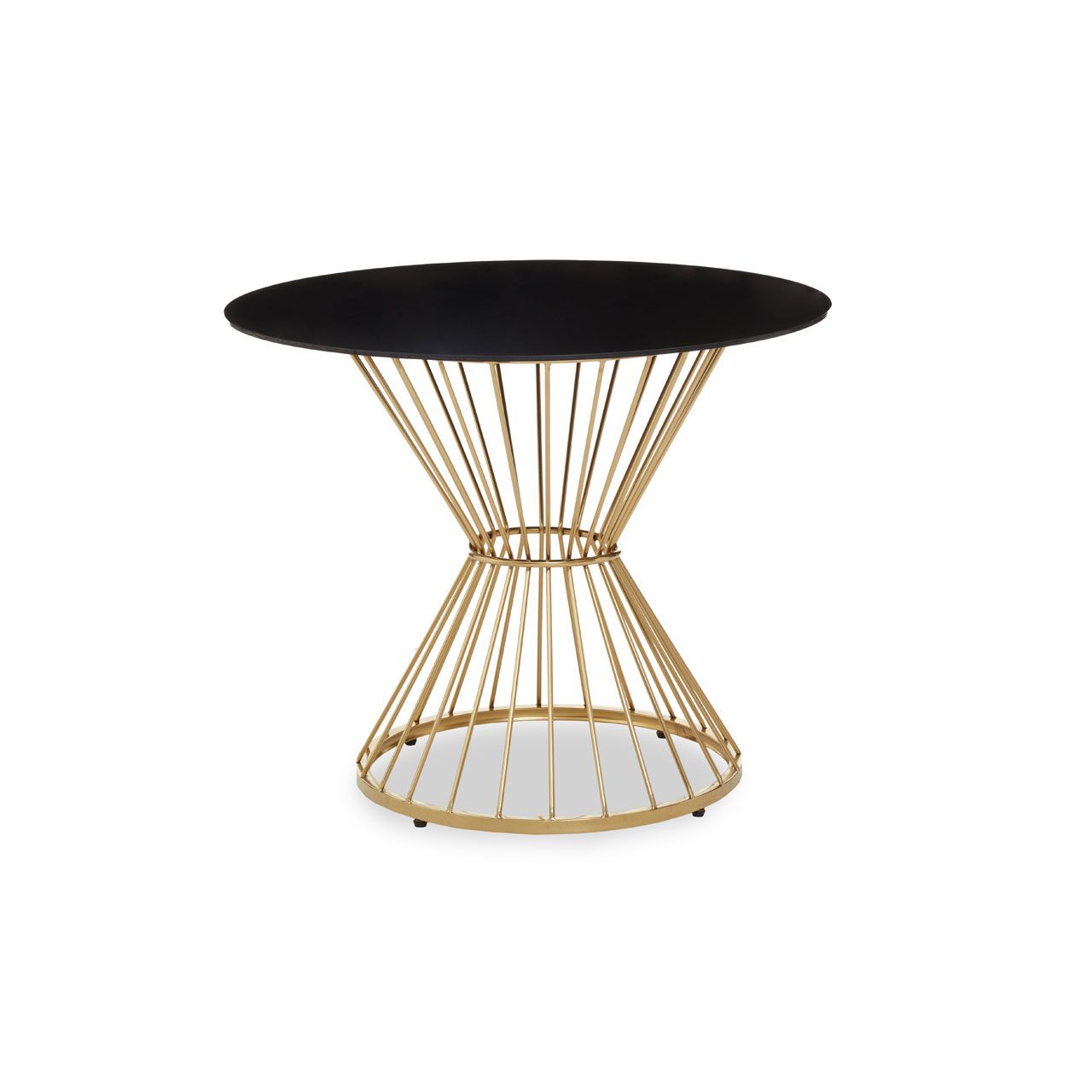Round Wireframe Table/Glass Top