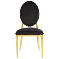 contemporary stackable gold finish chair