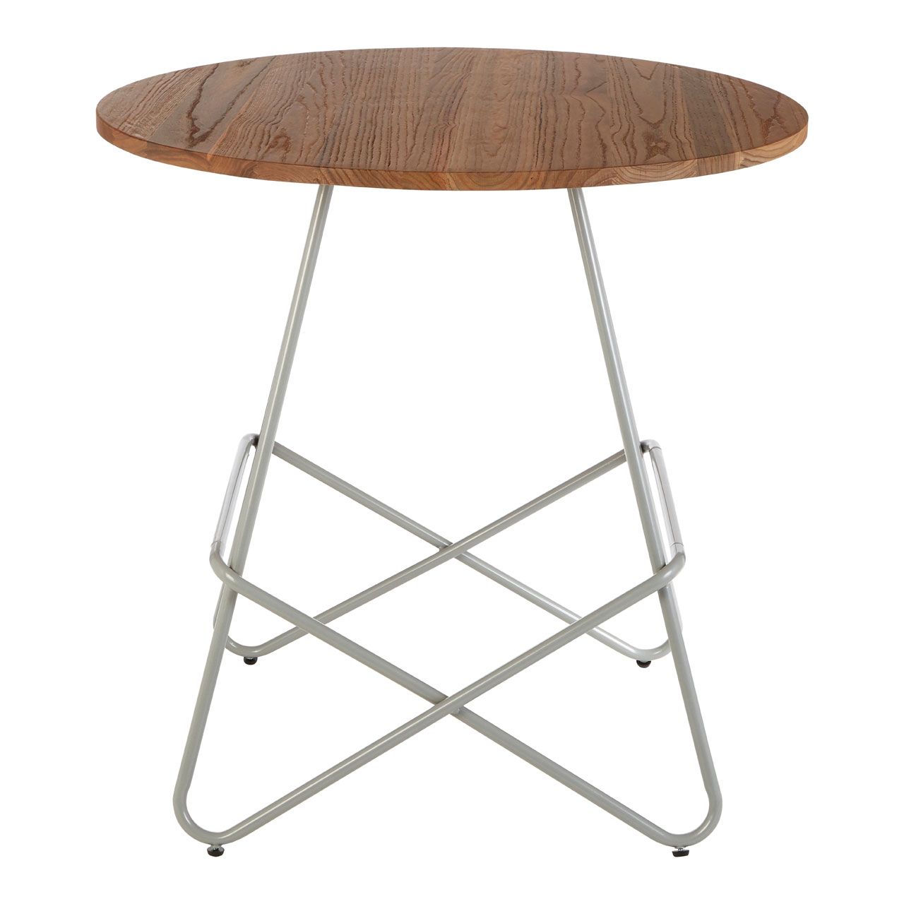 Grey Metal Round Dining Table