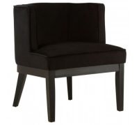 modern black occasional chair