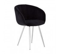 retro black upholstered dining chair