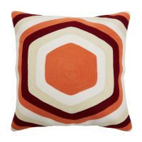 Abstract Hexagonal Print Cushion