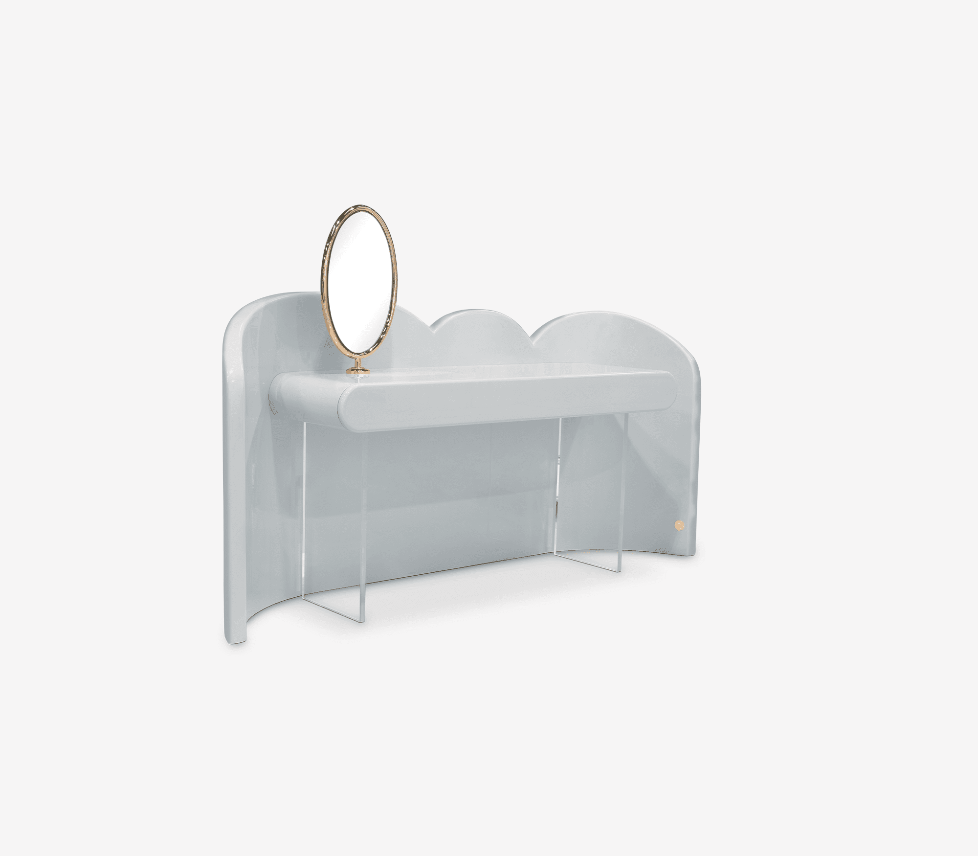 Grey Cloud Vanity Console