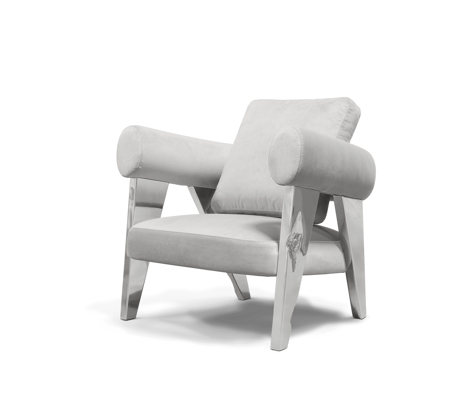 Ethereal Silver Armchair