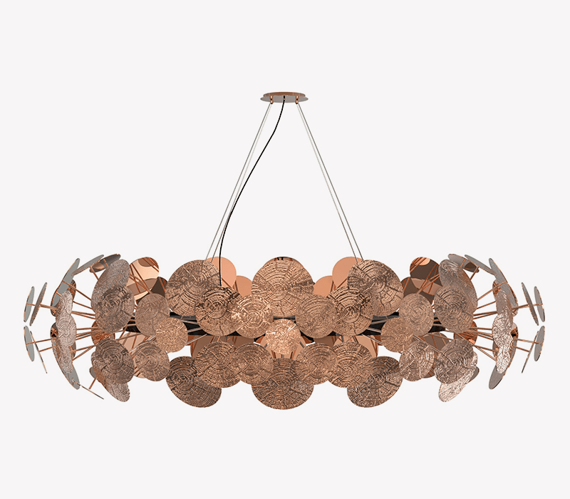 Newton Copper Chandelier