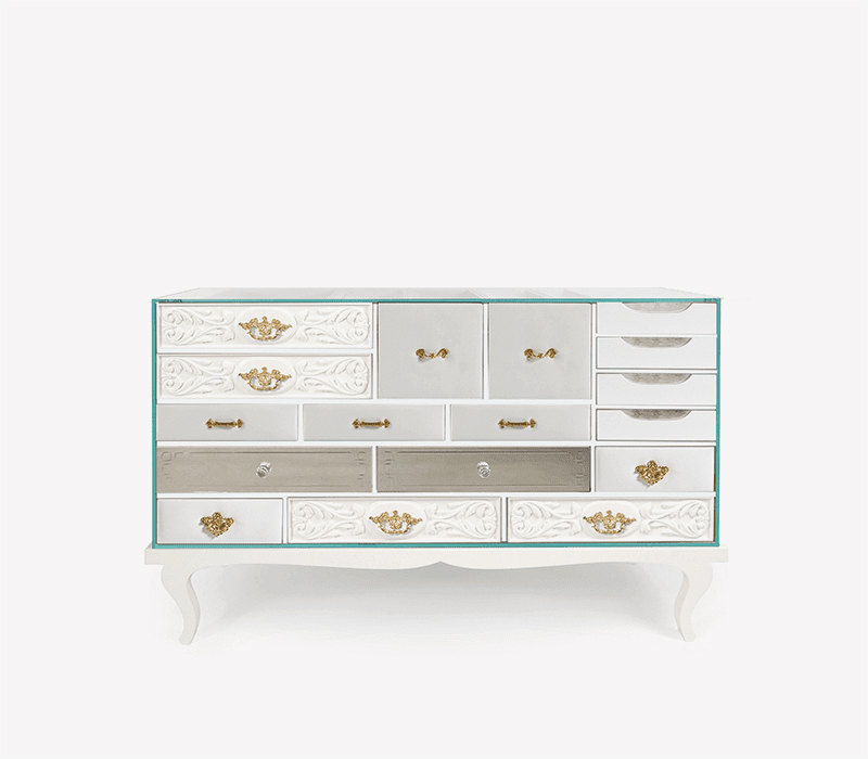 Soho White Sideboard