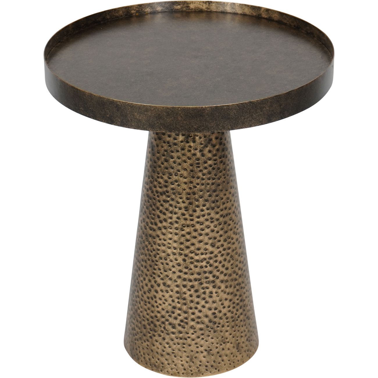 Iron Side Table In Rustic Gold - Image 2