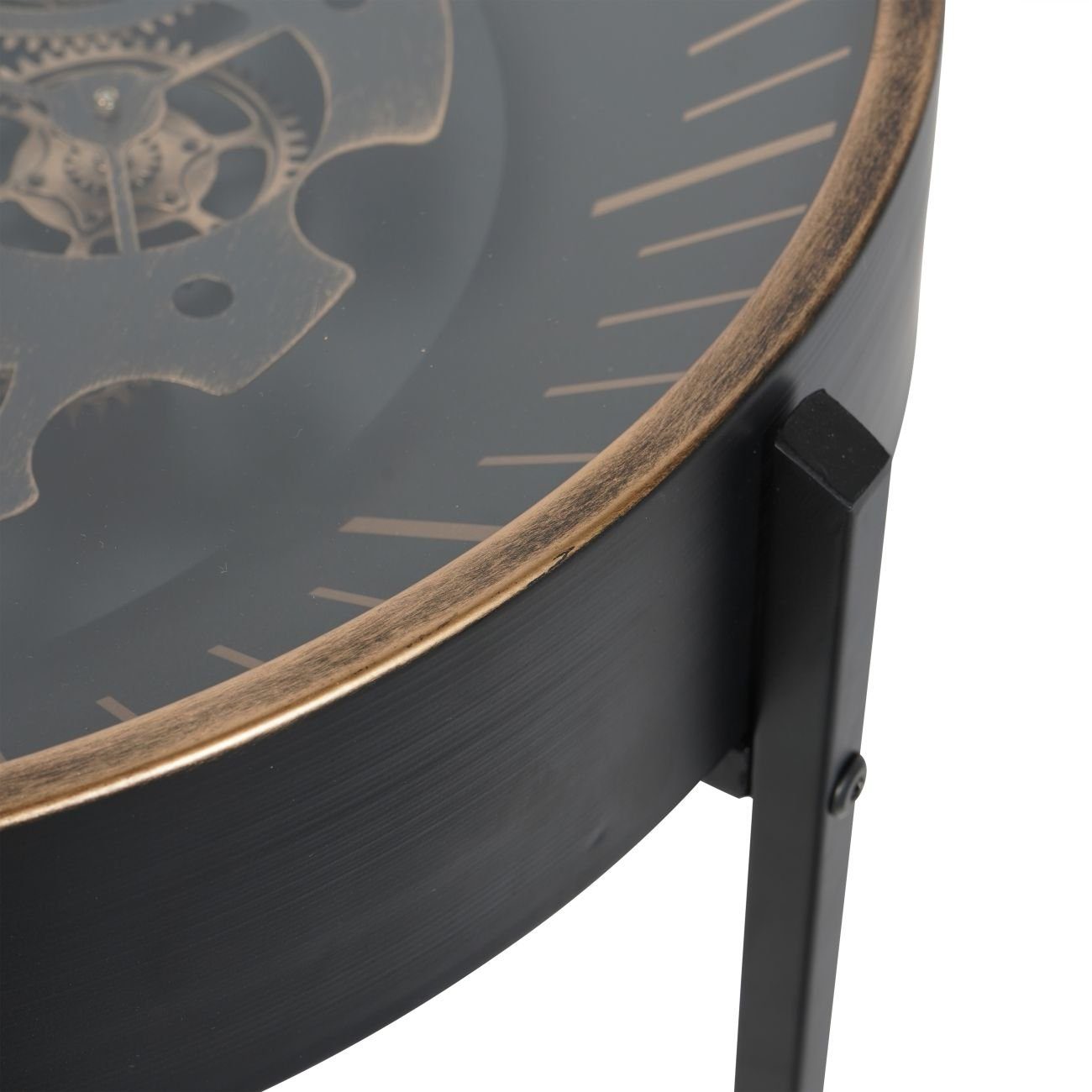 Side Table Clock Black Gold - Image 5