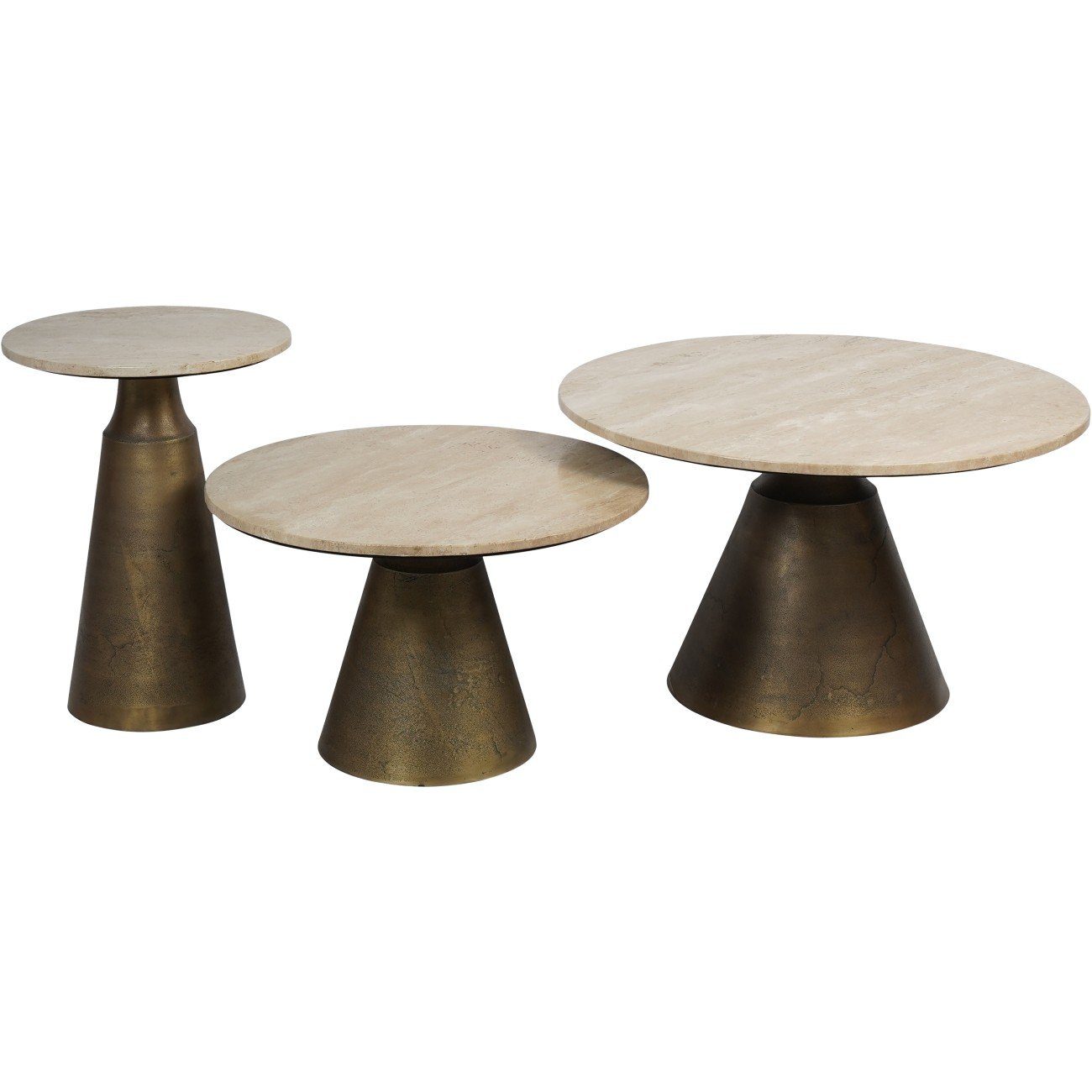 Light Travertine Side Table - Image 7