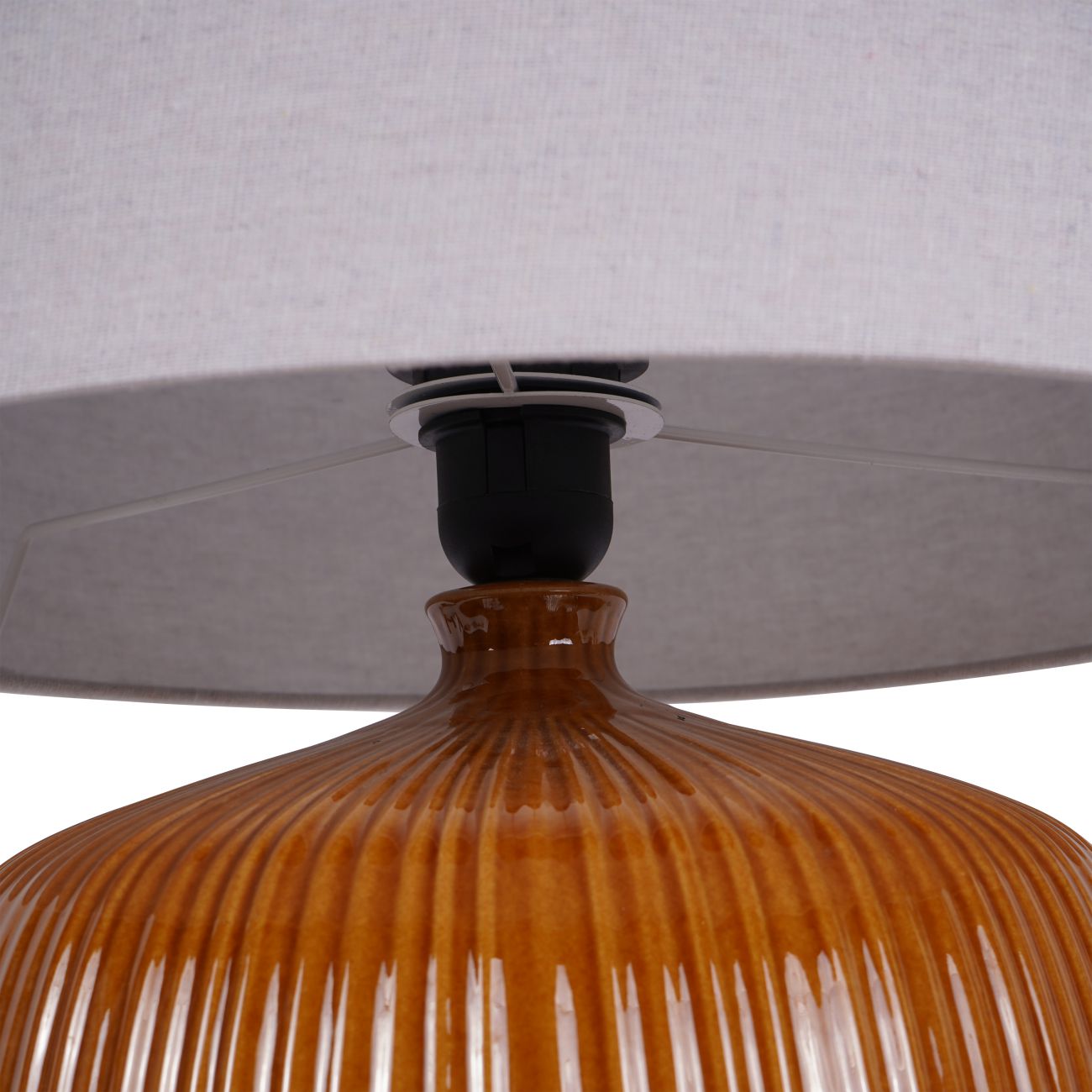 Ceramic Table Lamp Burnt Umber - Image 2