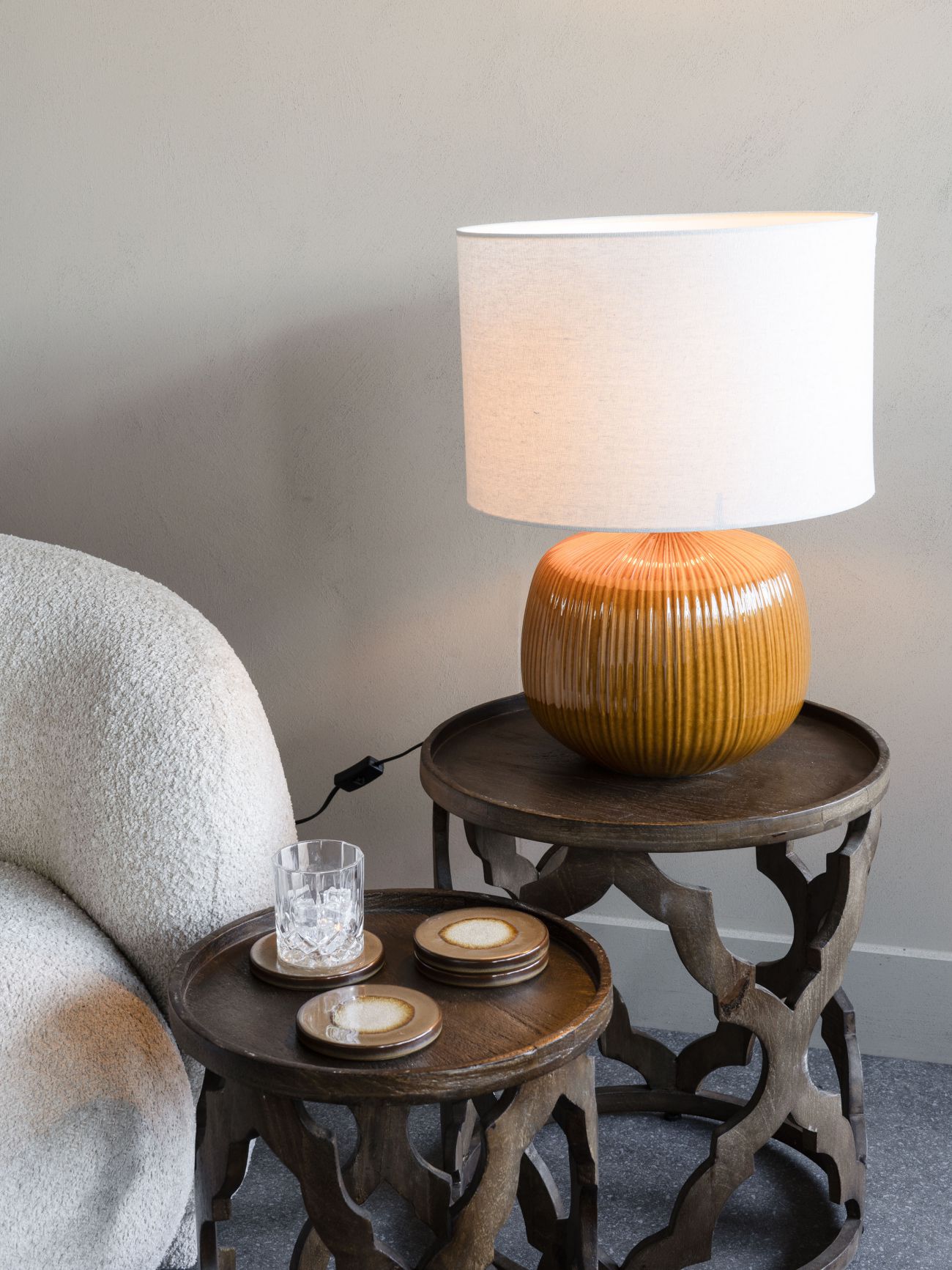 Ceramic Table Lamp Burnt Umber - Image 5