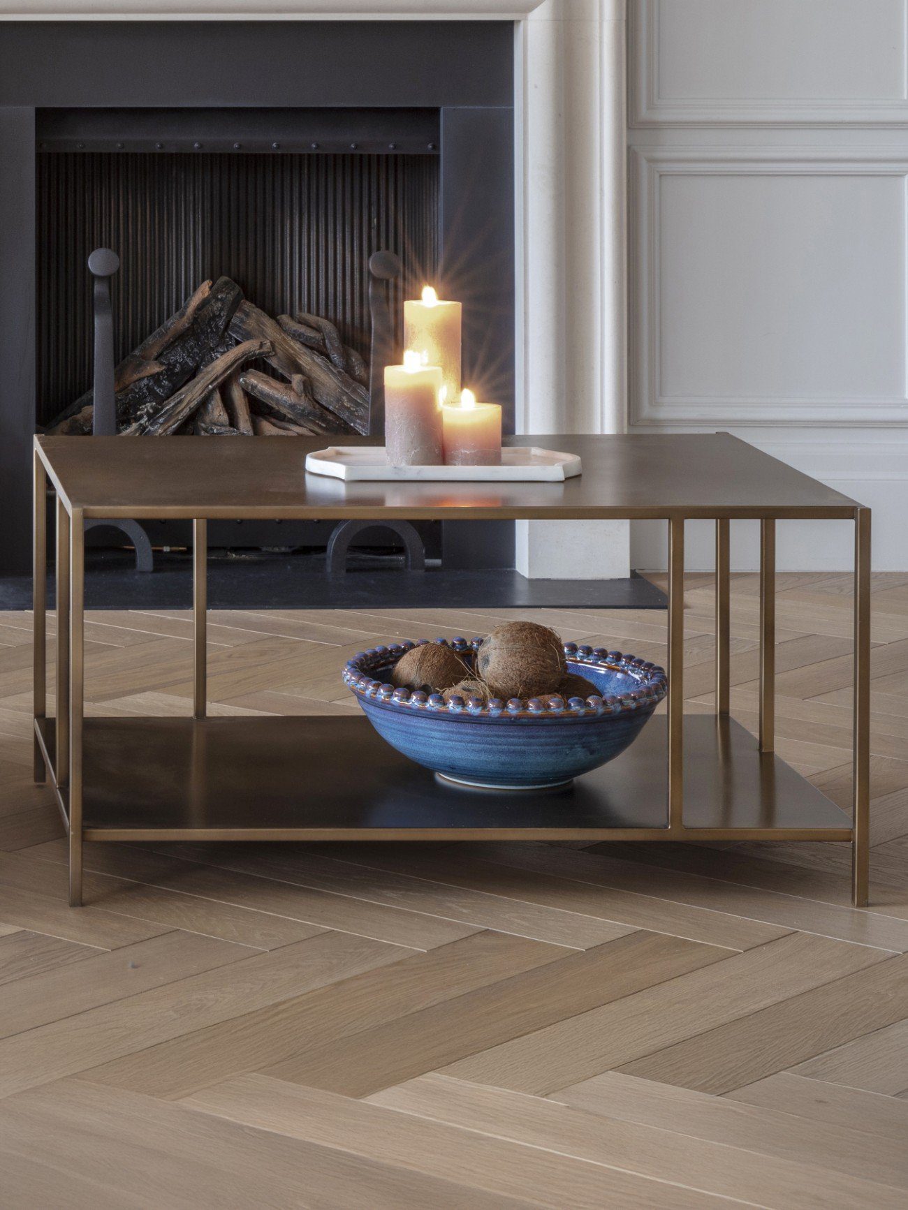 Coffee Table Brushed Champagne - Image 6