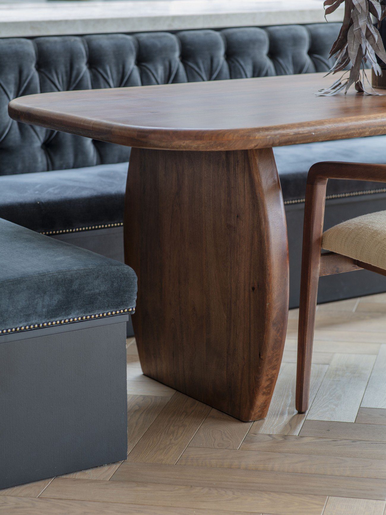 Rectangular Wooden Dining Table - Image 4