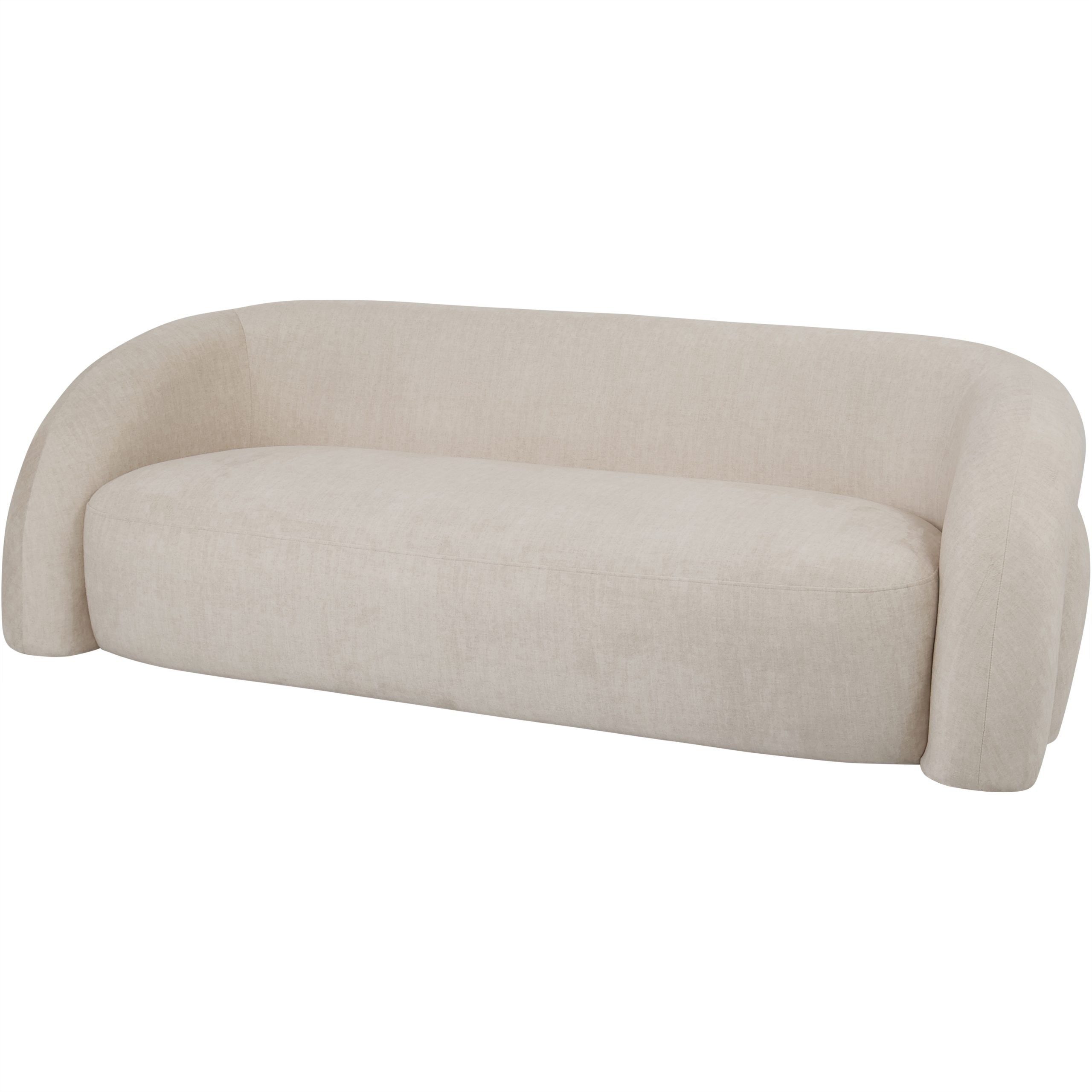 Two Seater Sofa Cream - Image 2