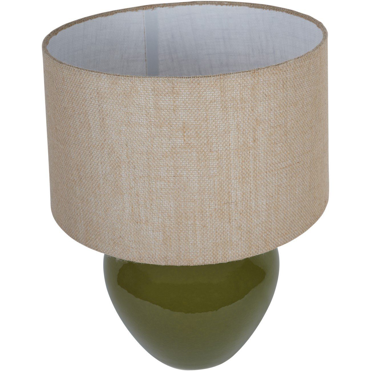 Green Ceramic Table Lamp Large - Image 2