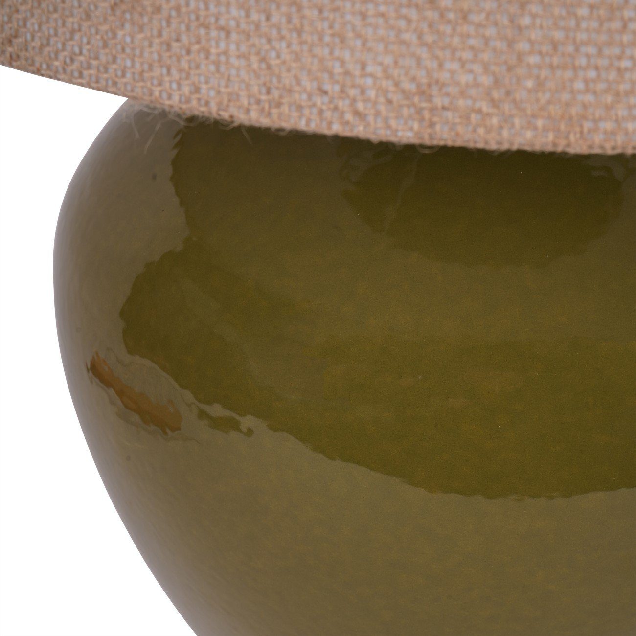 Green Ceramic Table Lamp Large - Image 4
