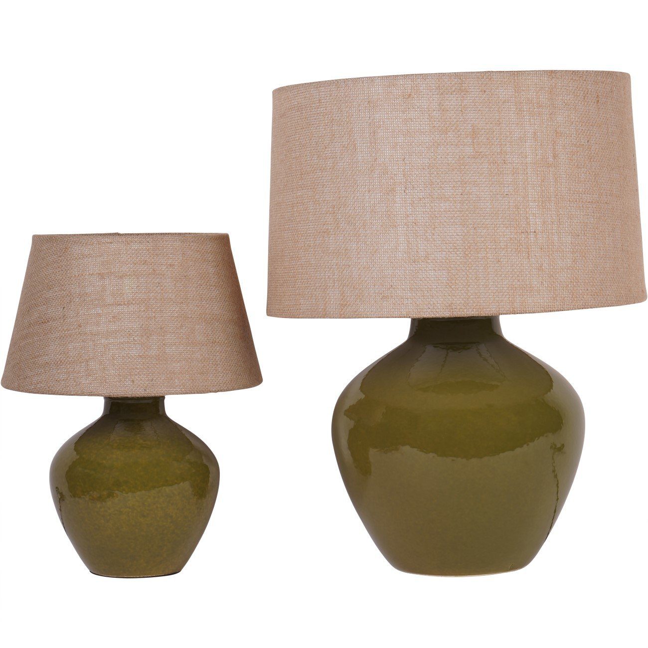 Green Ceramic Table Lamp Large - Image 6