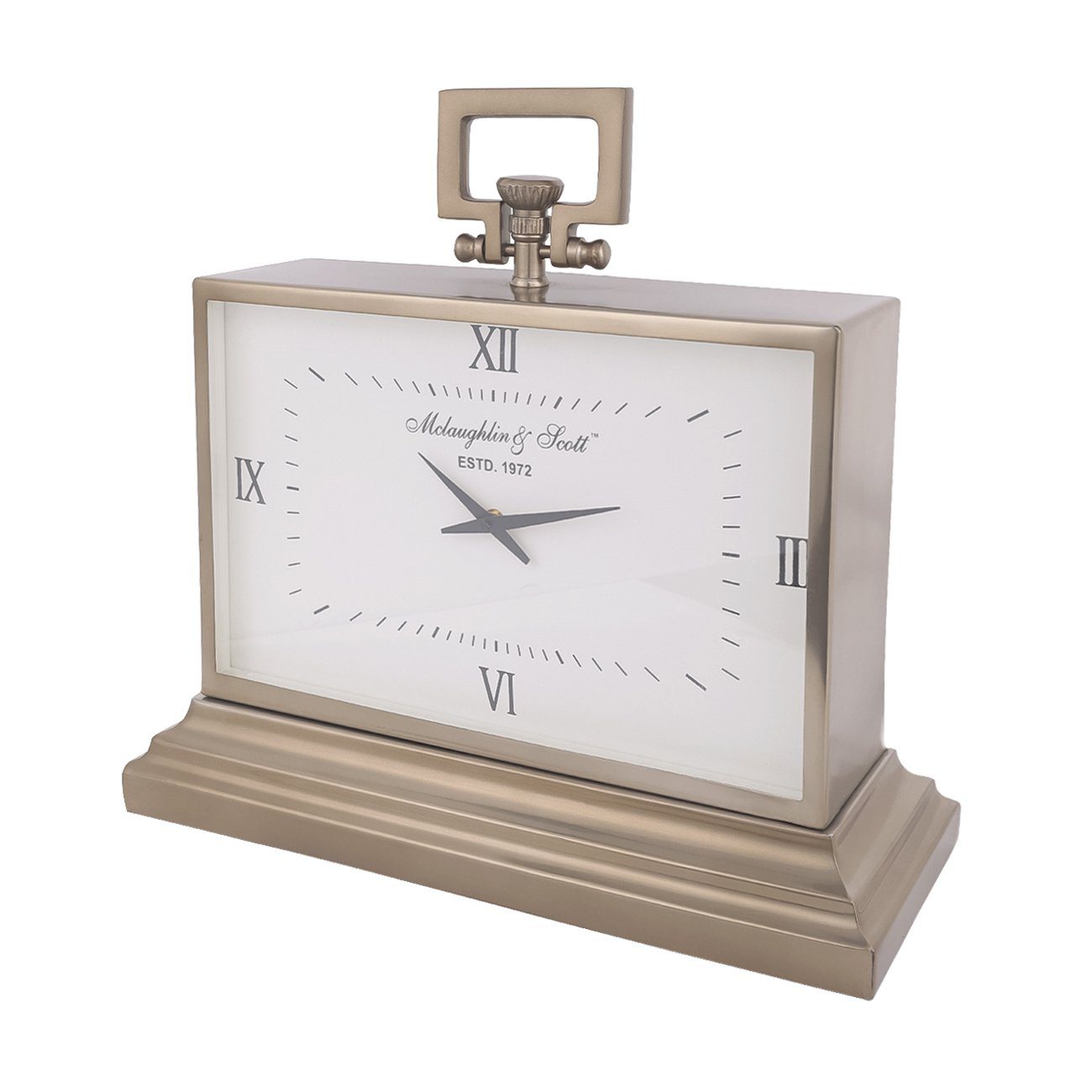 Latham Brass Rectangular Clock Small - Image 2