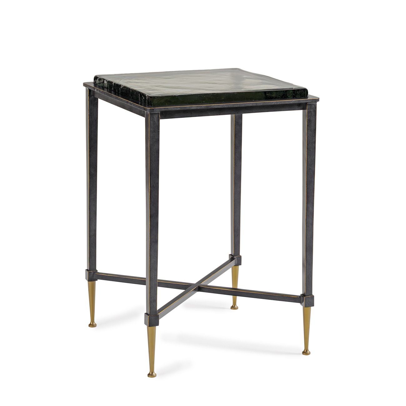 Square Glass Top Side Table - Image 2