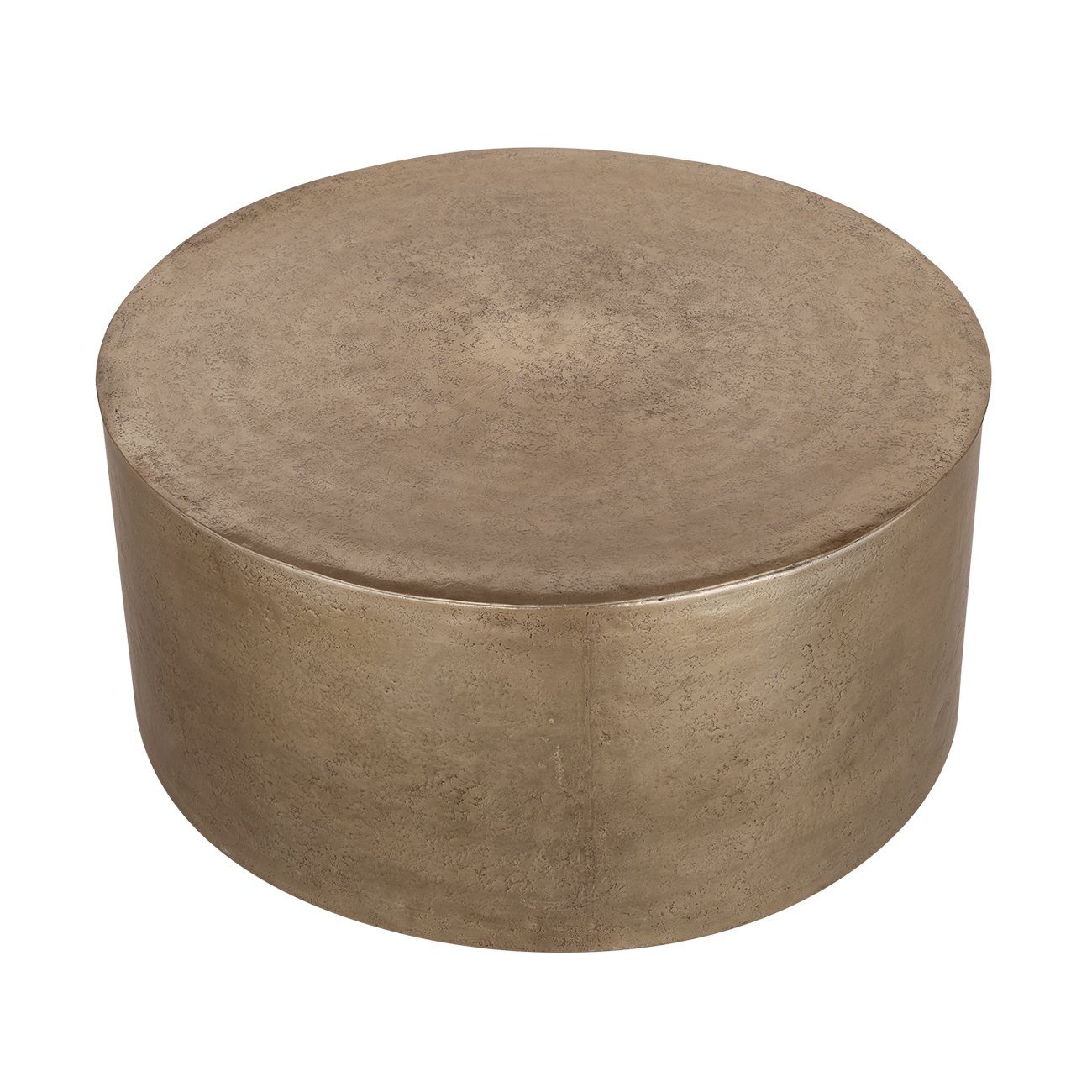 Metal Drum Coffee Table With Storage - Image 3