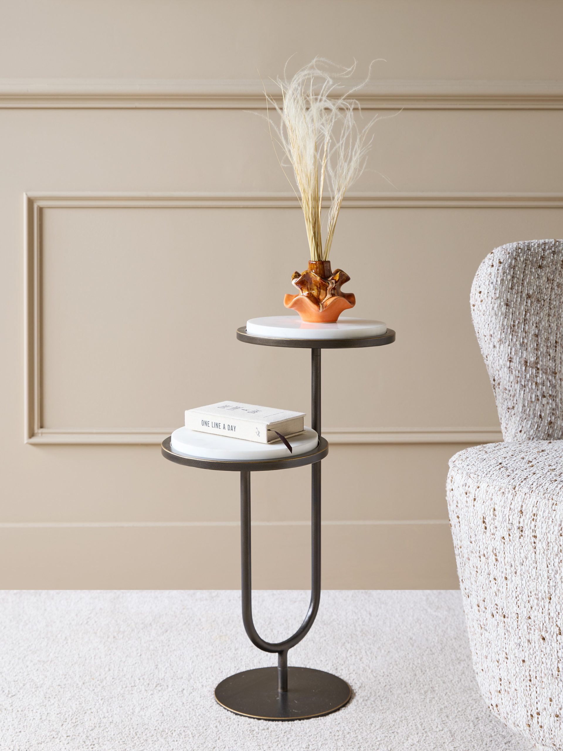 Side Table White Banswara Marble - Image 5