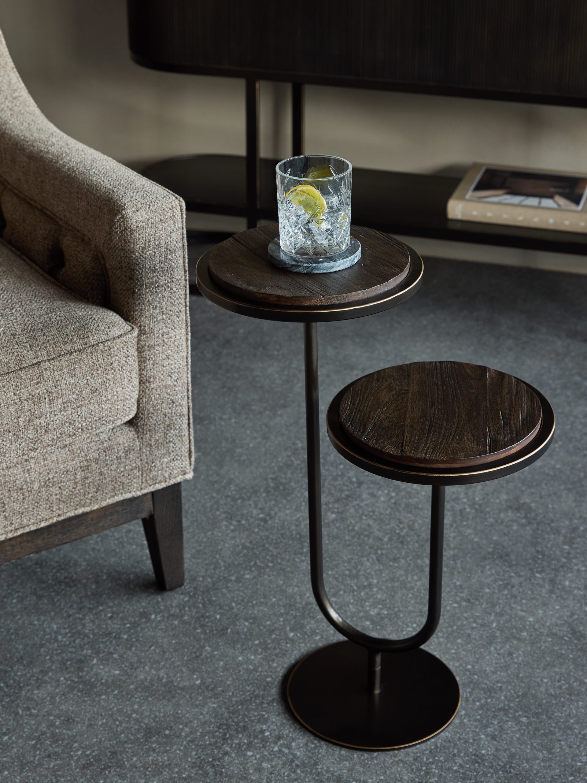 SideTable Sandblasted Walnut - Image 4