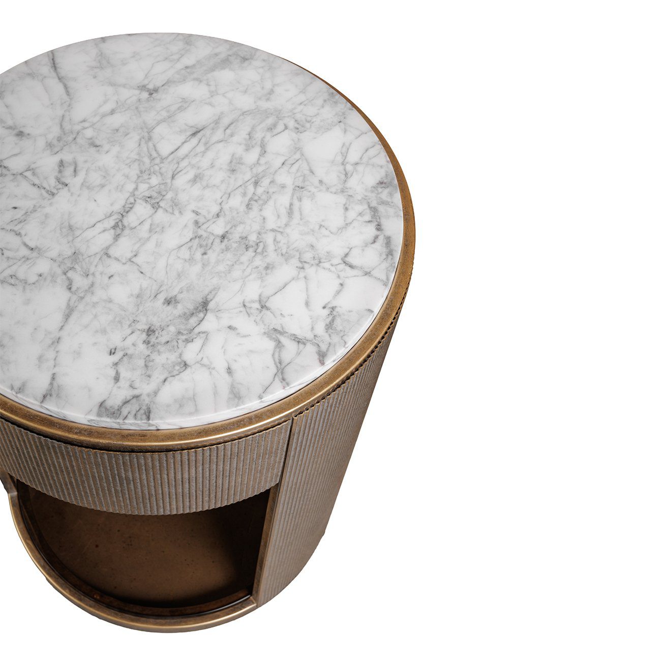 Aged Gold Bed Side Table - Image 5
