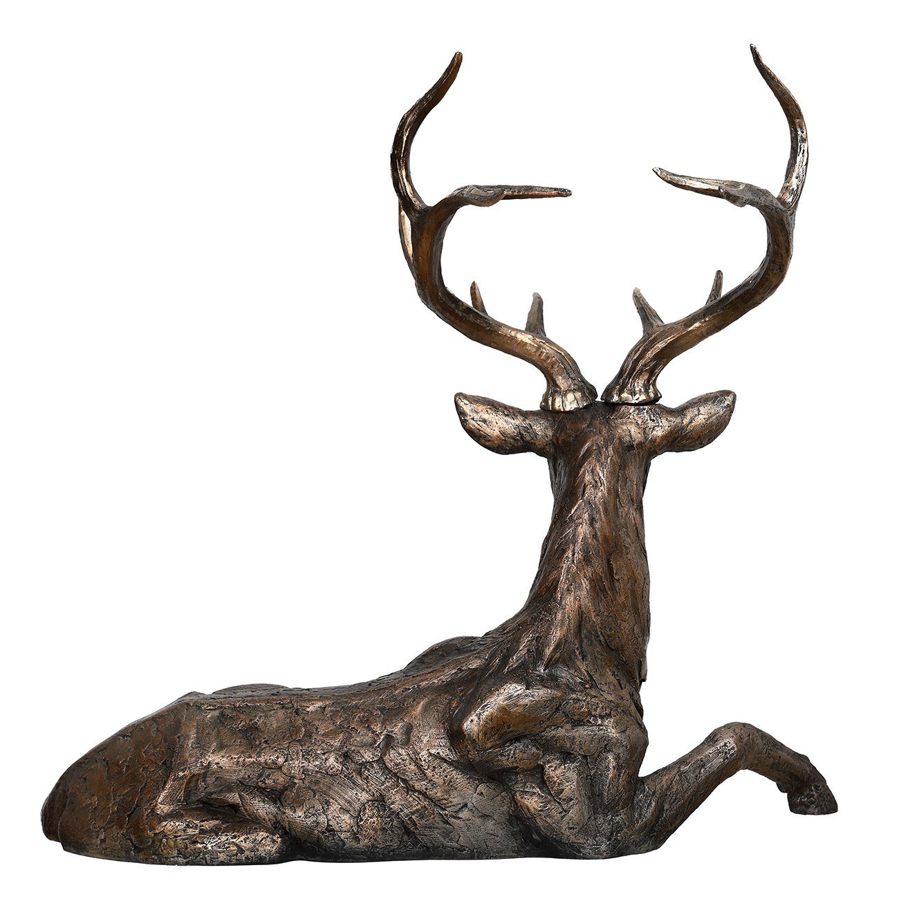 Lying Down Deer Sculpture - Image 3