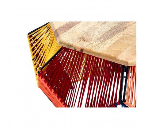 Boho Multicoloured Coffee Table - Image 3
