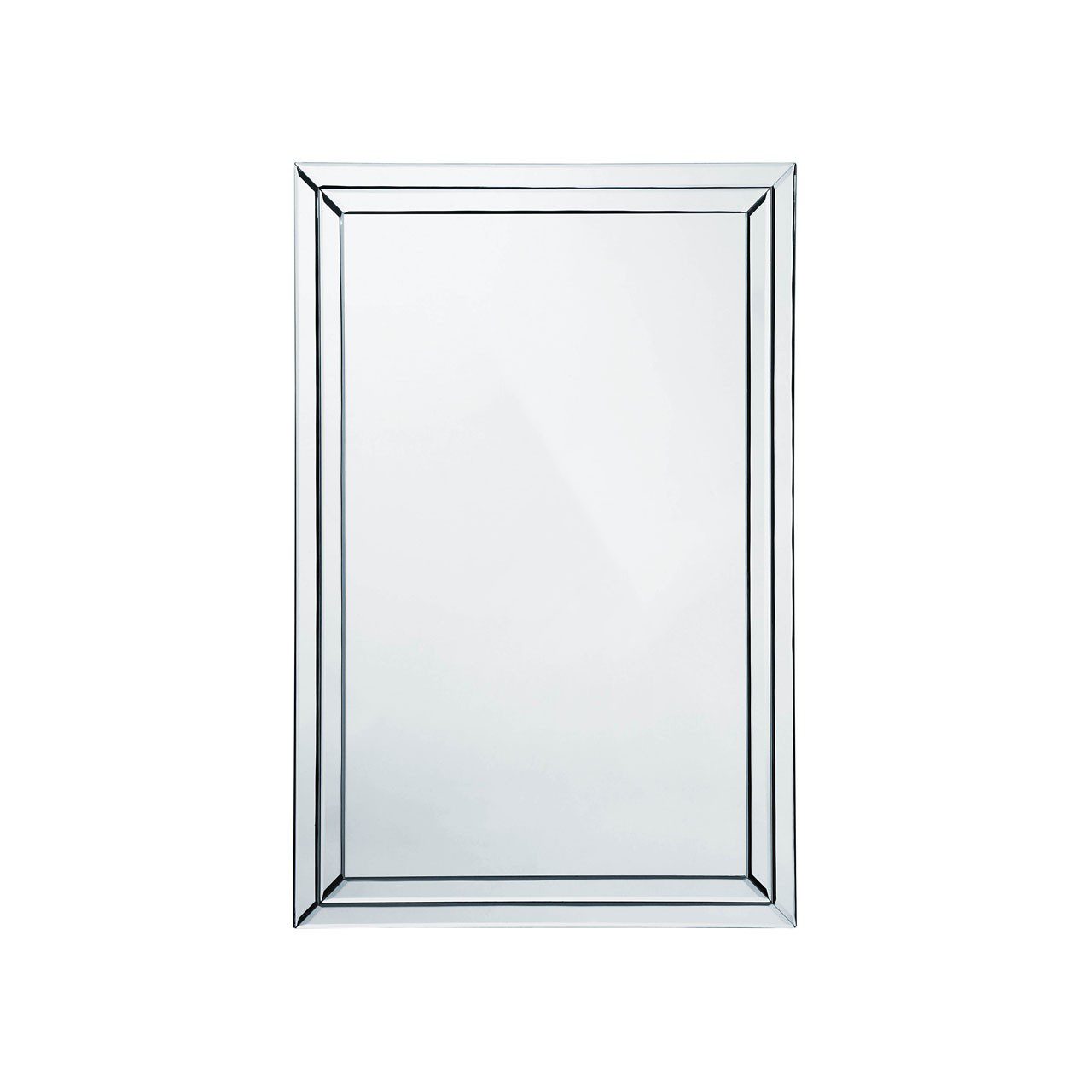 Bevelled Clear Edge Deco Style Mirror