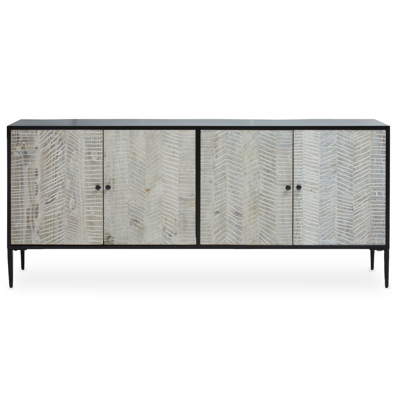 Luxor Grey Four Door Sideboard