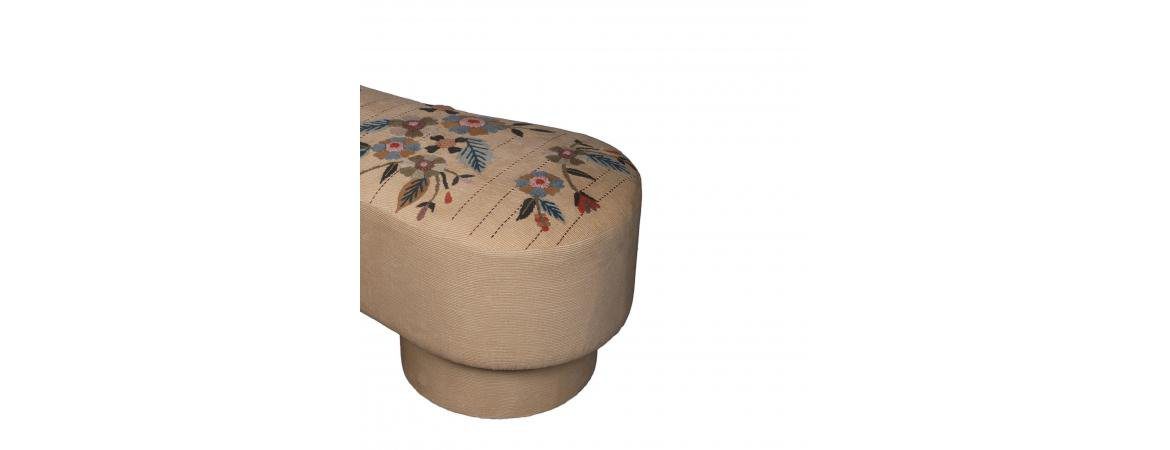 Cream Upholstered Bench - Image 4